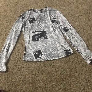 2 turtle neck shirts long sleeve with graphics